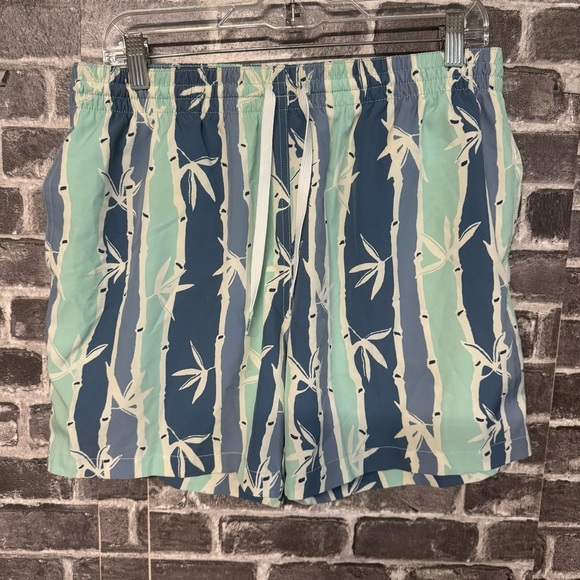 Chubbies Board Shorts 5.5'' Classic Swim Trunks Tropical Print blue green - Picture 1 of 9